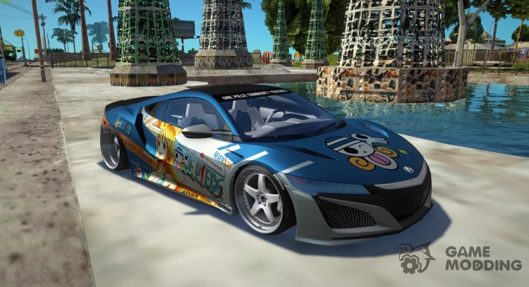 Acura NSX Stance 2017 Itasha Nami para GTA San Andreas