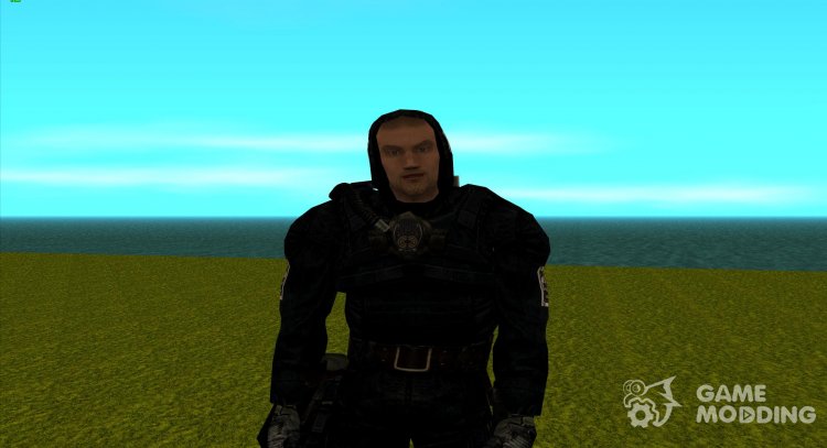 Miembro de la hermandad Oscura con una apariencia única de S. T. A. L. K. E. R v. 2 para GTA San Andreas