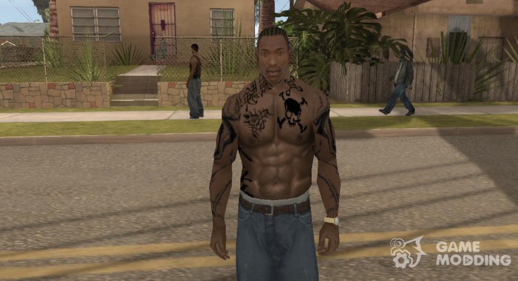 GTA San Andreas Tattoo Angel para la espalda Mod  GTAinsidecom