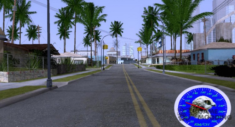 Спидометр с изображением ястреба для GTA San Andreas