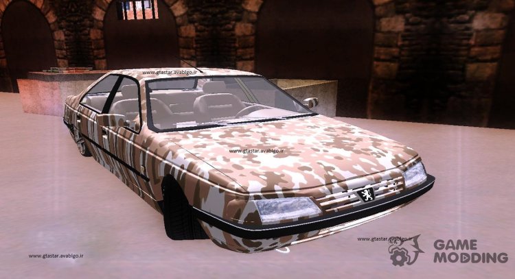 Peugeot 405 Army for GTA San Andreas