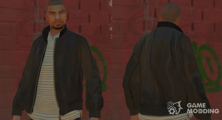 Brown leather jacket for GTA 4