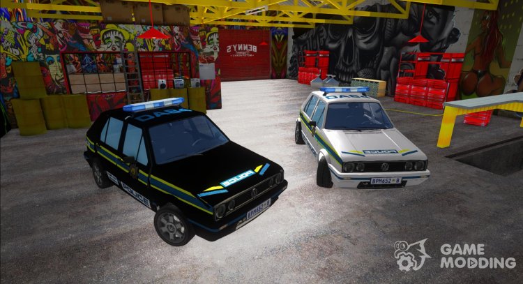 Volkswagen Golf VeloCiti Black South African Police for GTA San Andreas