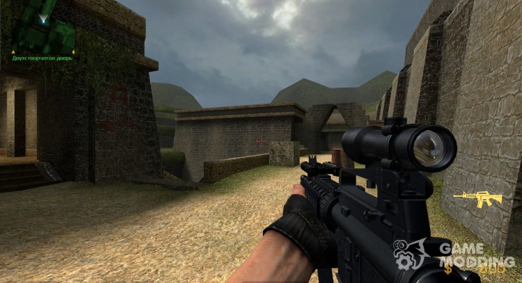 Over There M4A1 для Counter-Strike Source