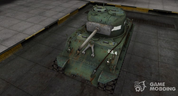 Casco de camuflaje M4A2E4 Sherman para World Of Tanks