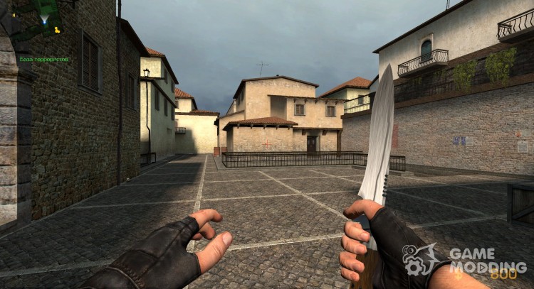 Матовый металлический нож для Counter-Strike Source