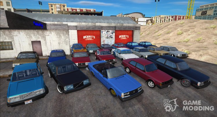 Pack of Volvo 242 cars for GTA San Andreas