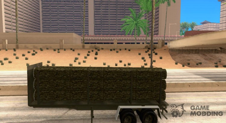 Remolque лесовоз para camiones para GTA San Andreas