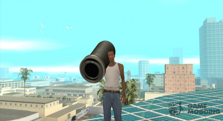 Пушка из Serious Sam для GTA San Andreas