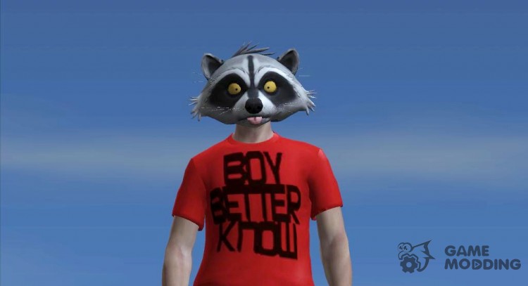 Raccoon Mask from GTA Online для GTA San Andreas