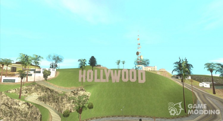 Надпись Hollywood для GTA San Andreas