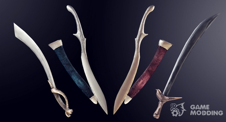 Unique scimitars (Hammerfell armory) for TES V: Skyrim