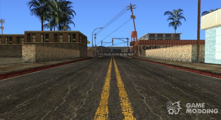 New streets and sidewalks in HD 2015 for GTA San Andreas