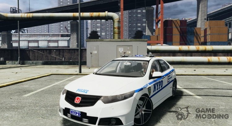 Honda Accord Type R NYPD (City Patrol 7605) для GTA 4