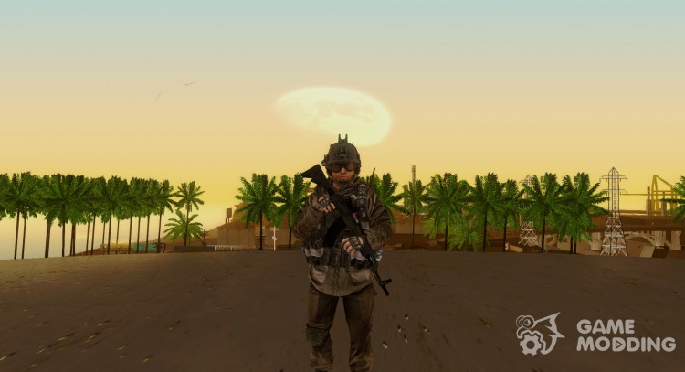 A soldier AIRBORNE (CoD MW2) v5 for GTA San Andreas