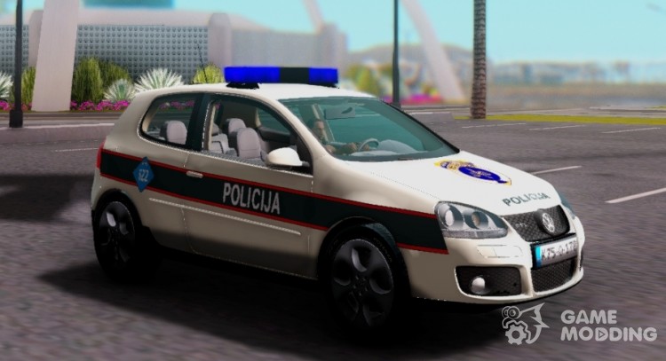 Golf V - BIH Police Car for GTA San Andreas