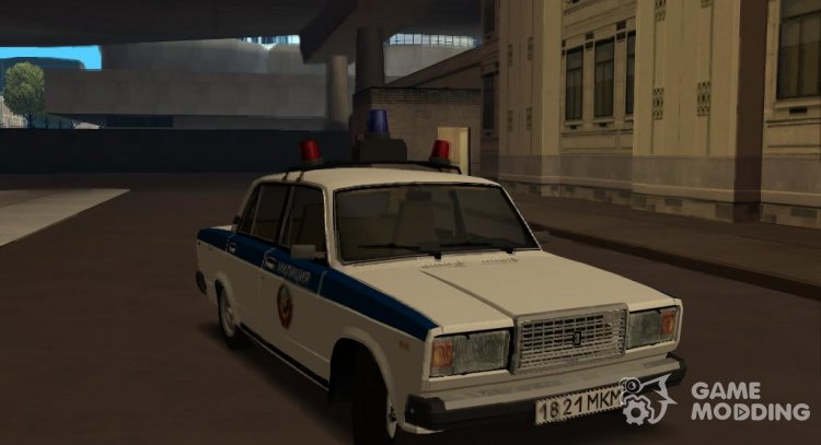 ВАЗ-2107 Милиция СССР для GTA San Andreas