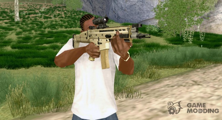 FN SCAR с прицелом ACOG для GTA San Andreas