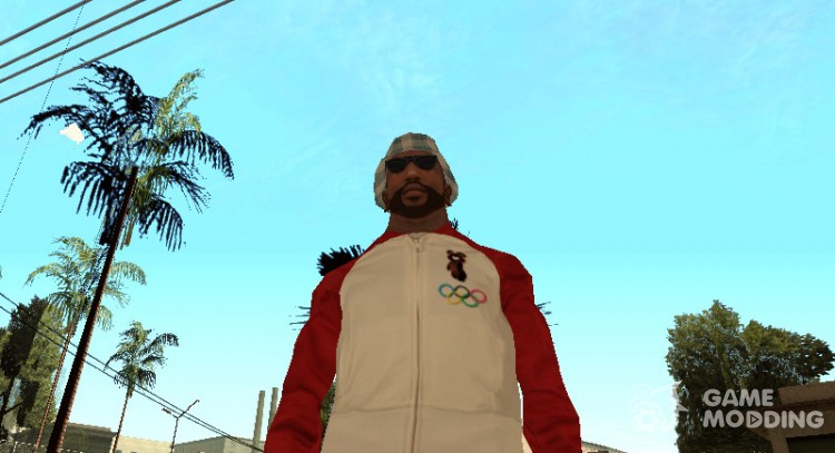 Alegre chaqueta olímpico de Oso de peluche para GTA San Andreas