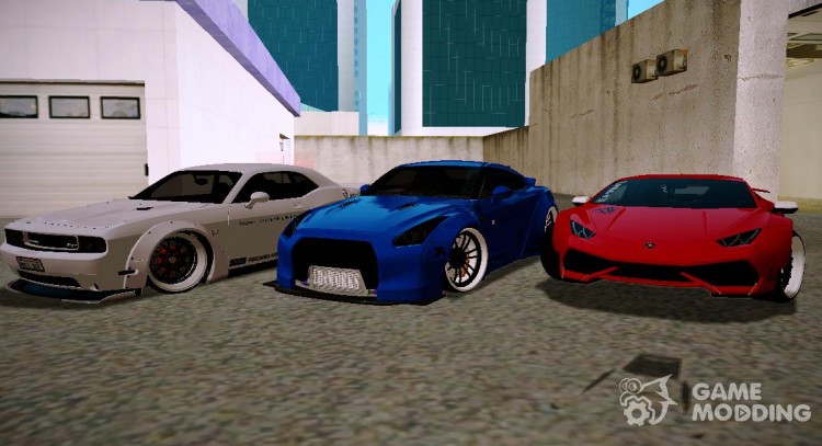 Pak car with tuning from Liberty Walk for GTA San Andreas
