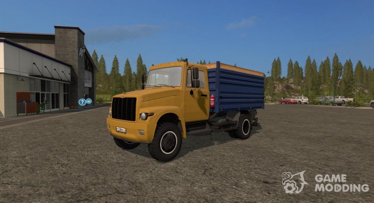 GAZ-3309 Dobrynya and trailer Saz 83173 version 1.2 for Farming Simulator 2017