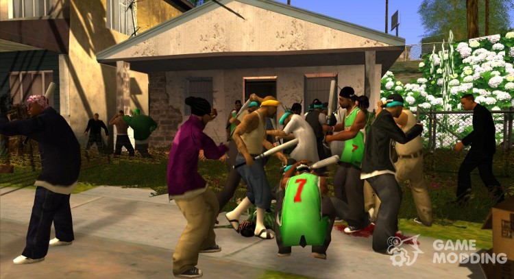 Gangs mod для GTA San Andreas