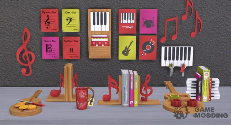 Music Star Decor for Sims 4