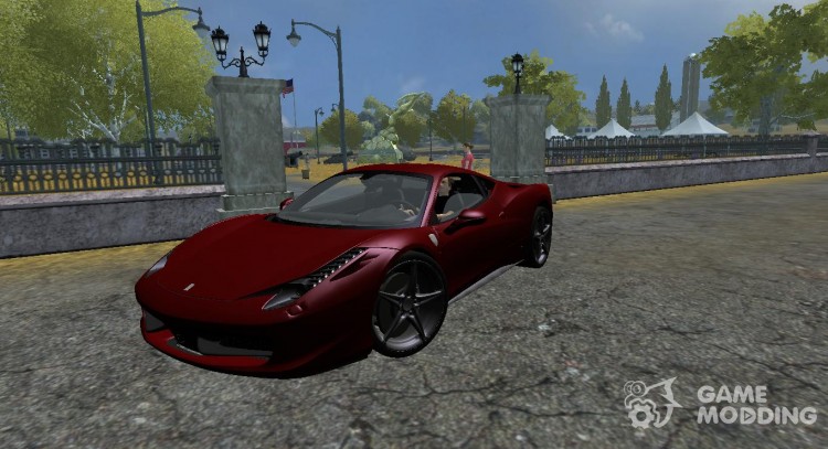El Ferrari 458 Italia para Farming Simulator 2013