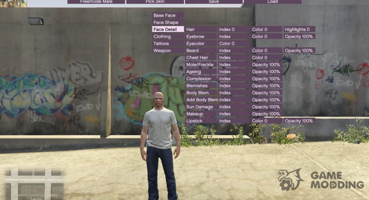 Skin Control 2.1 для GTA 5