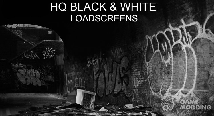 HQ Black & White Loadscreen (4K) for GTA San Andreas