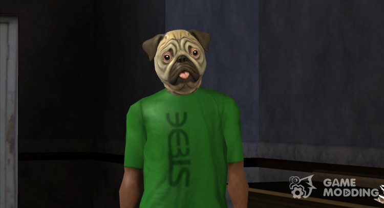 Pug Dog Mask for GTA San Andreas