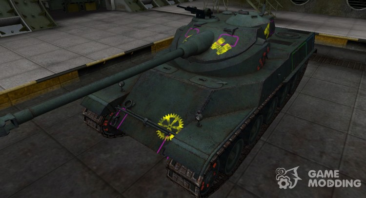 Contorno de la zona de ruptura del AMX 50 100 para World Of Tanks