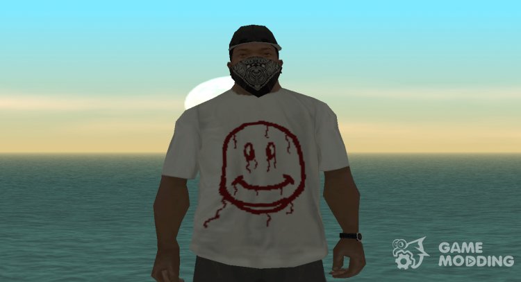 Camiseta smiley para GTA San Andreas