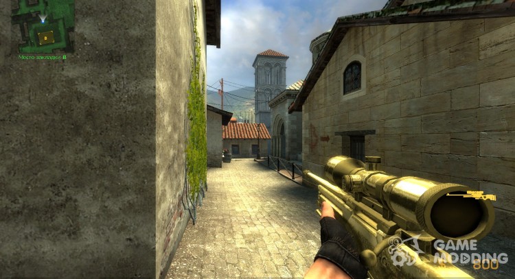 Golden AWP for Counter-Strike Source