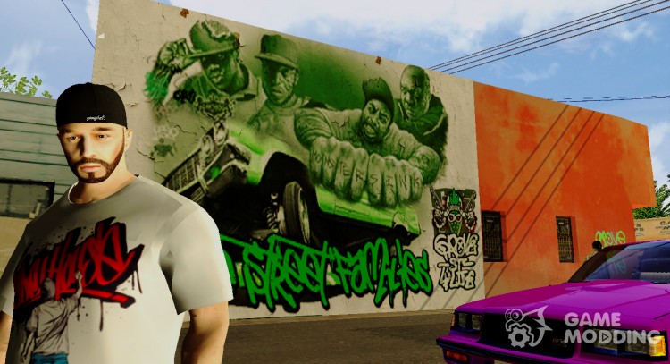 Grove Street 4 Life Wall для GTA San Andreas