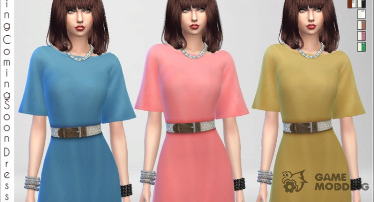 Spring Coming Soon Dress для Sims 4