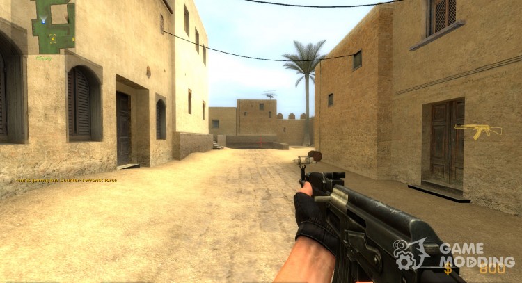 Re-Animated АК-47 черный для Counter-Strike Source