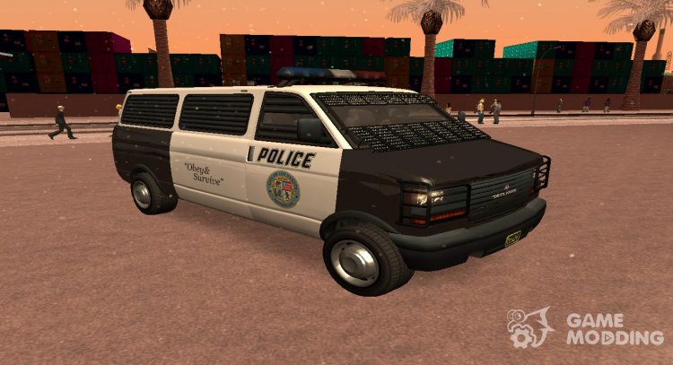 GTA V Declasse Burrito Transport Police para GTA San Andreas