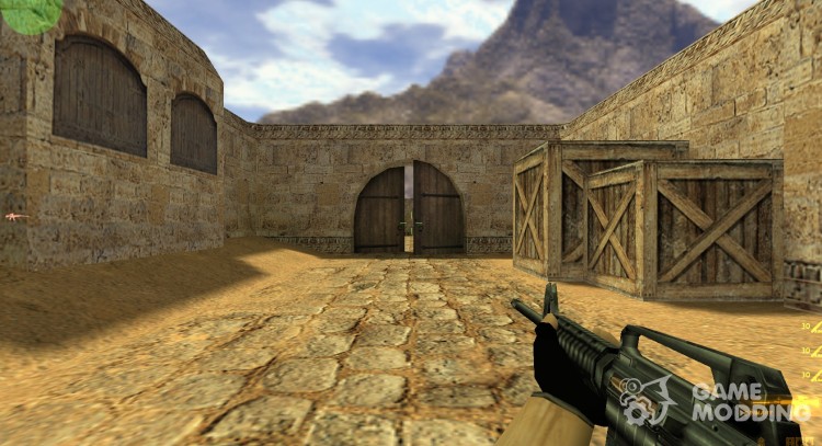 Скин m4a1 с пулями и другими деталями для Counter Strike 1.6