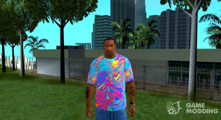 T-shirt Psychedelic for GTA San Andreas