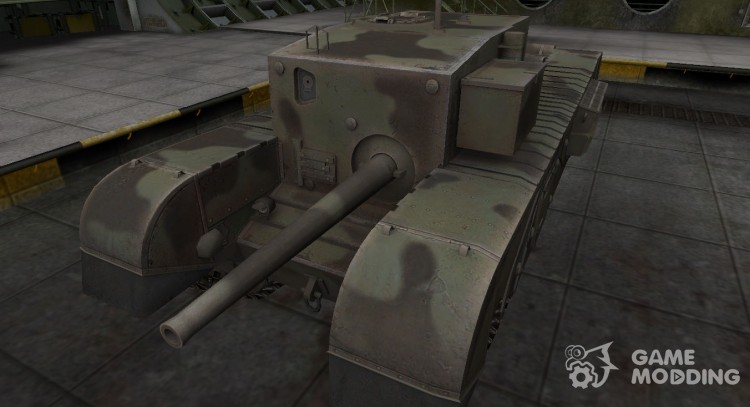 Пустынный скин для Churchill Gun Carrier для World Of Tanks