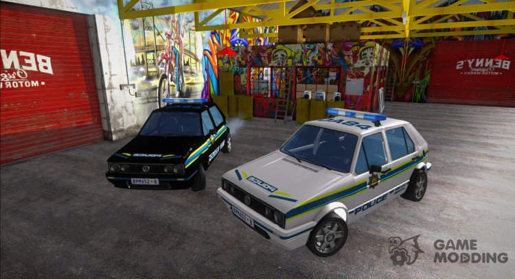 Volkswagen Golf VeloCiti White South African Police for GTA San Andreas