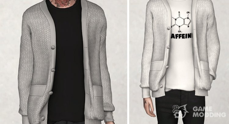 Knitted Cardigan for Sims 4