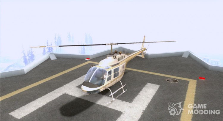 Bell 206 B policía texture4 para GTA San Andreas