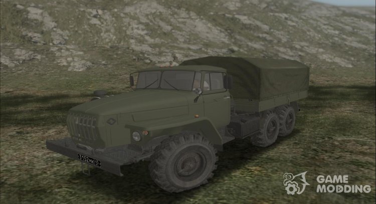 Урал-4320 Военный с Farming Simulator 2017-2019 для GTA San Andreas
