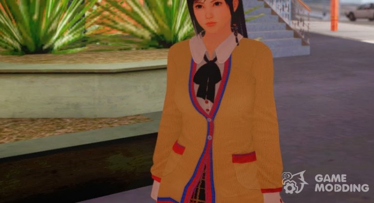Kokoro wearing a school uniform for GTA San Andreas