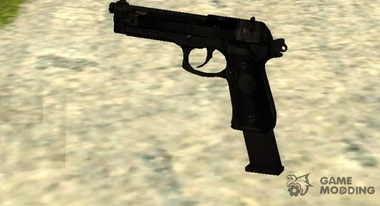 Beretta with long ammo clip for GTA San Andreas