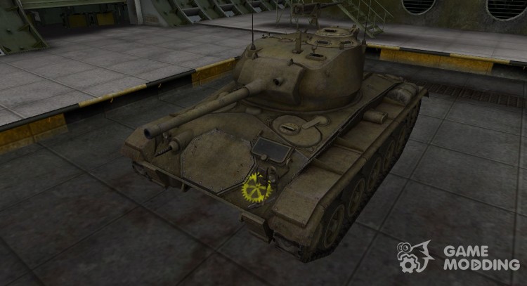 Contorno de la zona de ruptura del M24 Chaffee para World Of Tanks