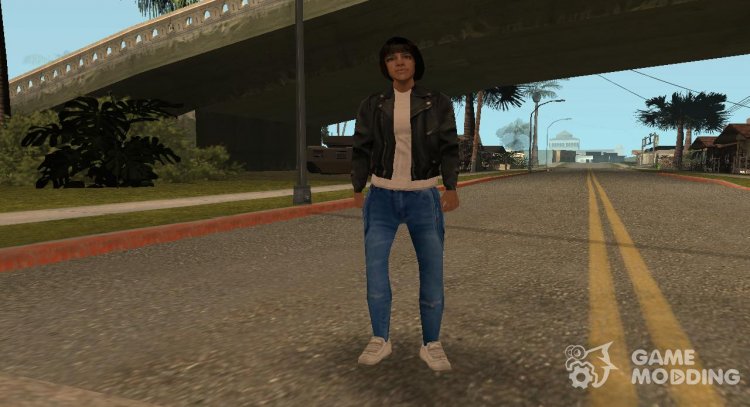 Hfyri in leather jacket for GTA San Andreas