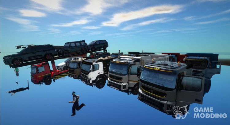 Пак грузовиков Volvo FMX для GTA San Andreas